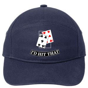 I'd Hit That Black Jack 7-Panel Snapback Hat