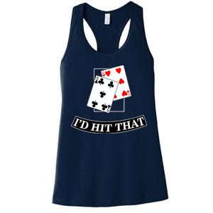 I'd Hit That Black Jack Women's Racerback Tank