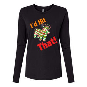 I'd Hit That Pinata Womens Cotton Relaxed Long Sleeve T-Shirt