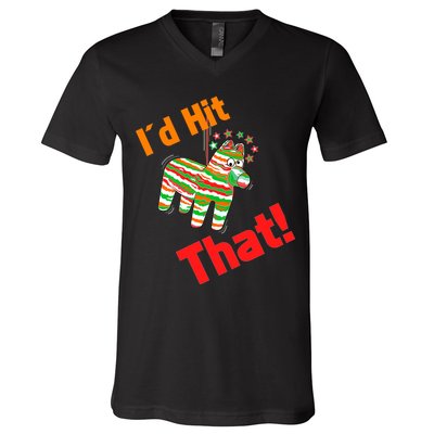 I'd Hit That Pinata V-Neck T-Shirt