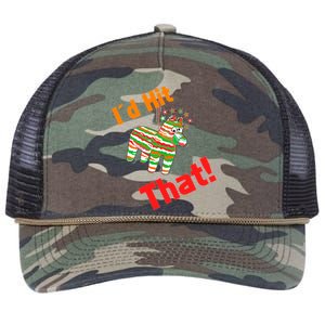 I'd Hit That Pinata Retro Rope Trucker Hat Cap