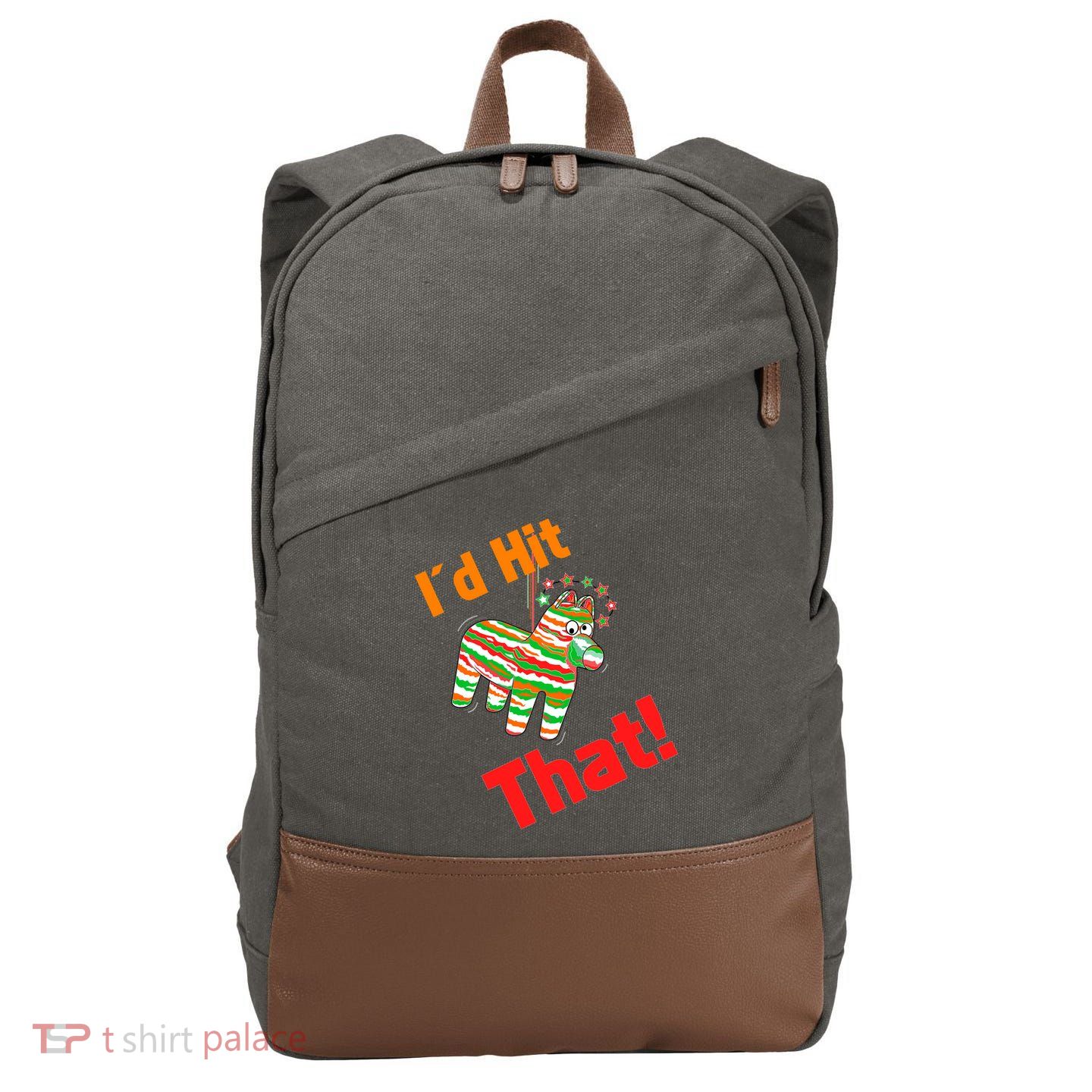 I'd Hit That Pinata Cotton Canvas Backpack