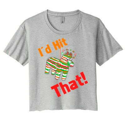 I'd Hit That Pinata Women's Crop Top Tee