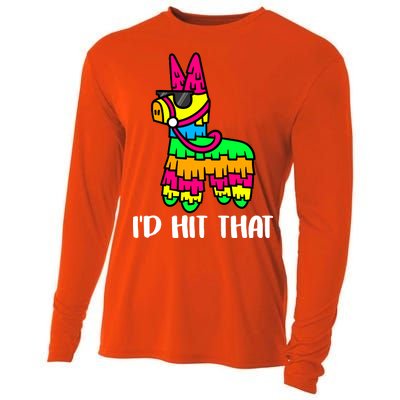 I'd Hit That Pinata Funny Party Cooling Performance Long Sleeve Crew