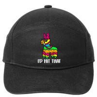 I'd Hit That Pinata Funny Party 7-Panel Snapback Hat