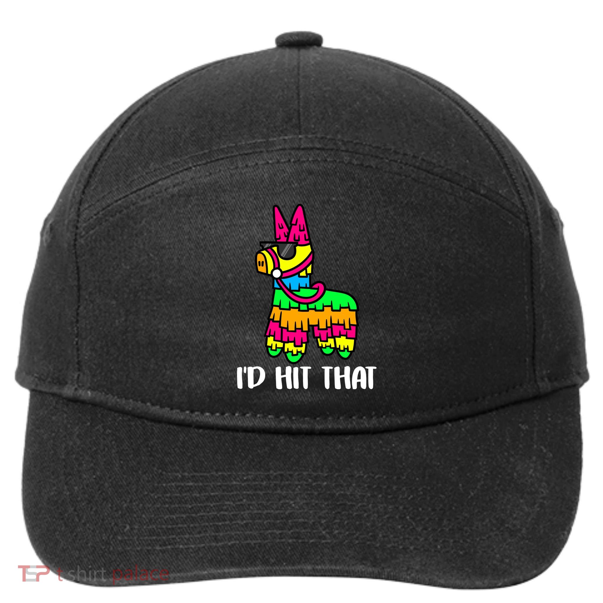 I'd Hit That Pinata Funny Party 7-Panel Snapback Hat