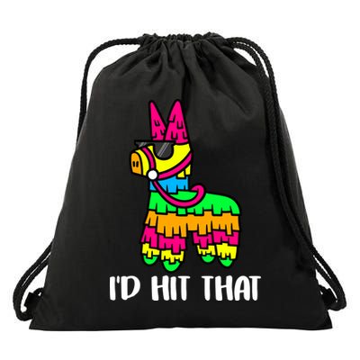 I'd Hit That Pinata Funny Party Drawstring Bag
