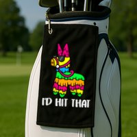 I'd Hit That Pinata Funny Party Golf Towel