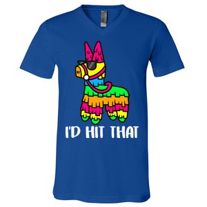 I'd Hit That Pinata Funny Party V-Neck T-Shirt