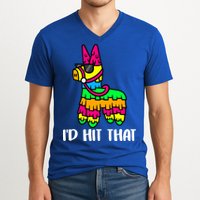 I'd Hit That Pinata Funny Party V-Neck T-Shirt