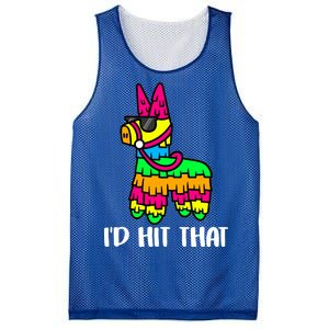 I'd Hit That Pinata Funny Party Mesh Reversible Basketball Jersey Tank