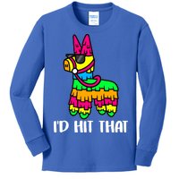 I'd Hit That Pinata Funny Party Kids Long Sleeve Shirt