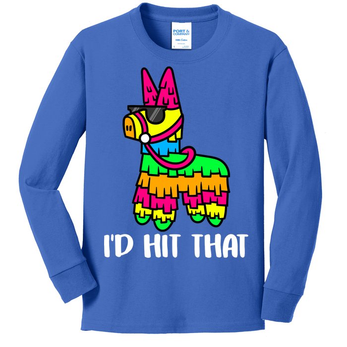 I'd Hit That Pinata Funny Party Kids Long Sleeve Shirt