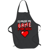 I'd Pause My Game For You Valentines Day Apron