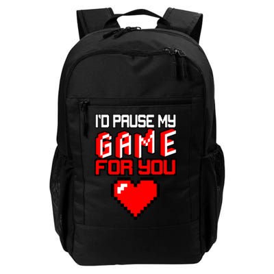 I'd Pause My Game For You Valentines Day Backpack