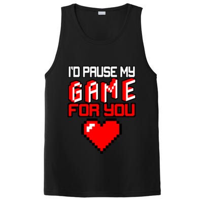 I'd Pause My Game For You Valentines Day PosiCharge Competitor Tank