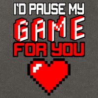 I'd Pause My Game For You Valentines Day Cotton Canvas Backpack