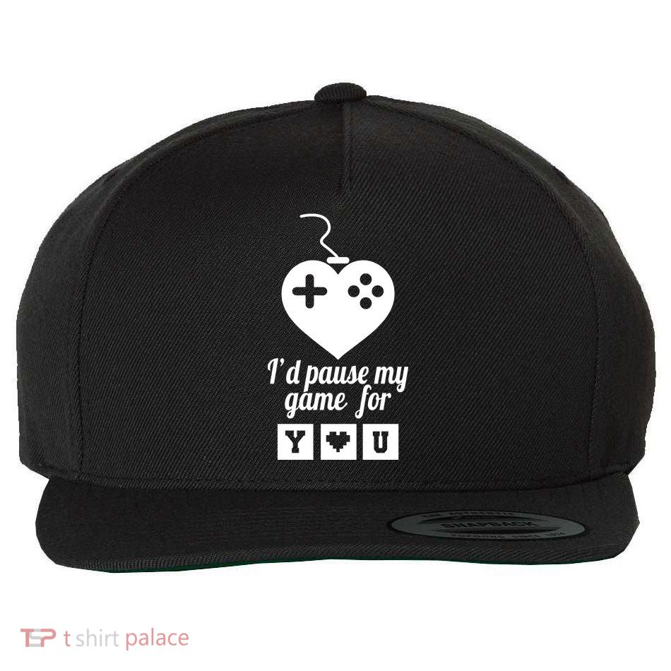 I'd Pause My Games For You Wool Snapback Cap
