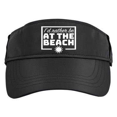 I'd Rather Be At The Beach Adult Drive Performance Visor