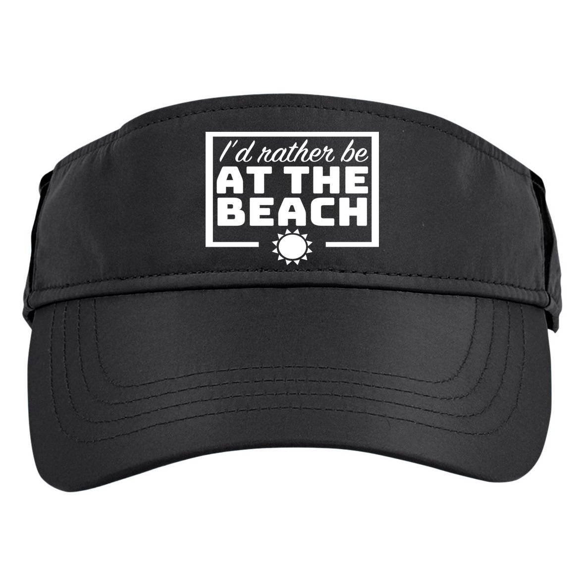 I'd Rather Be At The Beach Adult Drive Performance Visor