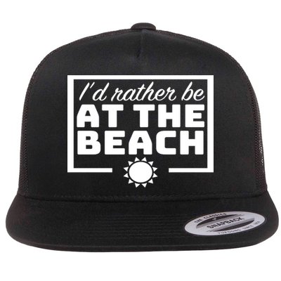 I'd Rather Be At The Beach Flatbill Hat