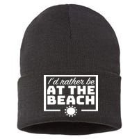 I'd Rather Be At The Beach Sustainable Knit Beanie