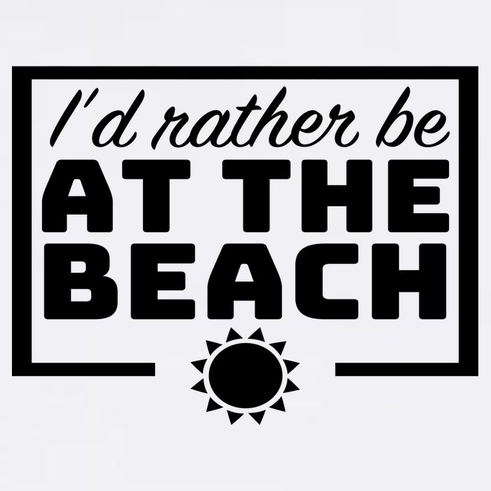 I'd Rather Be At The Beach Garment-Dyed Sweatshirt