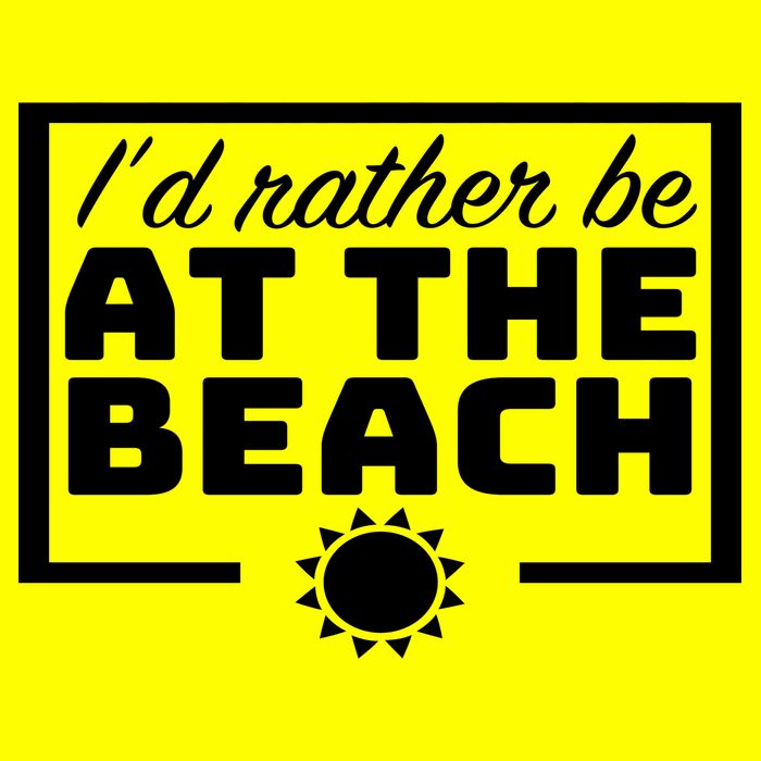 I'd Rather Be At The Beach 25L Jumbo Tote