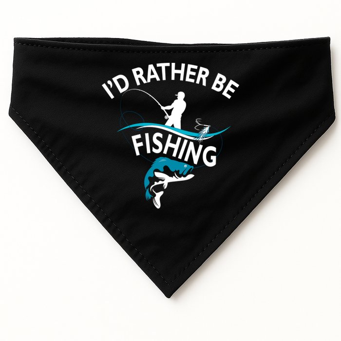 I'd Rather Be Fishing USA-Made Doggie Bandana