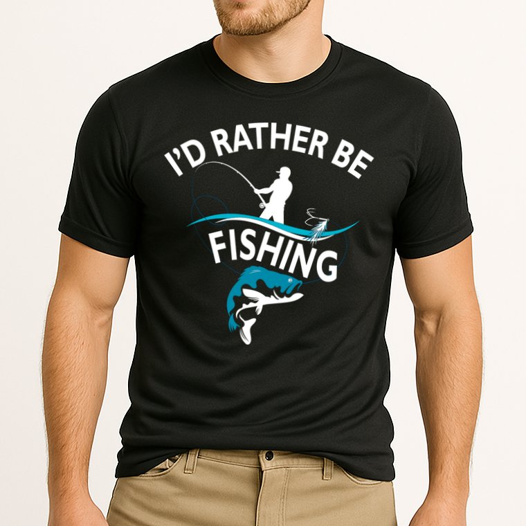 I'd Rather Be Fishing Performance Shirt