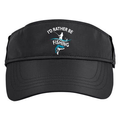 I'd Rather Be Fishing Adult Drive Performance Visor