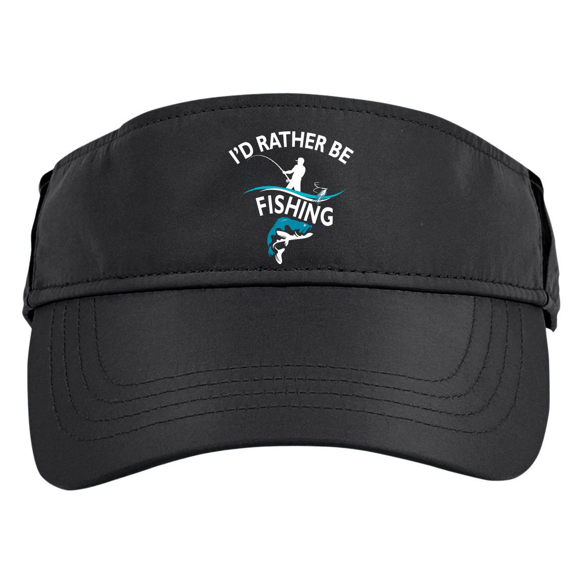 I'd Rather Be Fishing Adult Drive Performance Visor