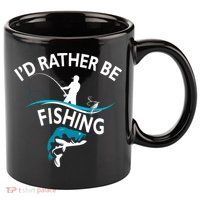 I'd Rather Be Fishing 11oz C Handle Ceramic Mug