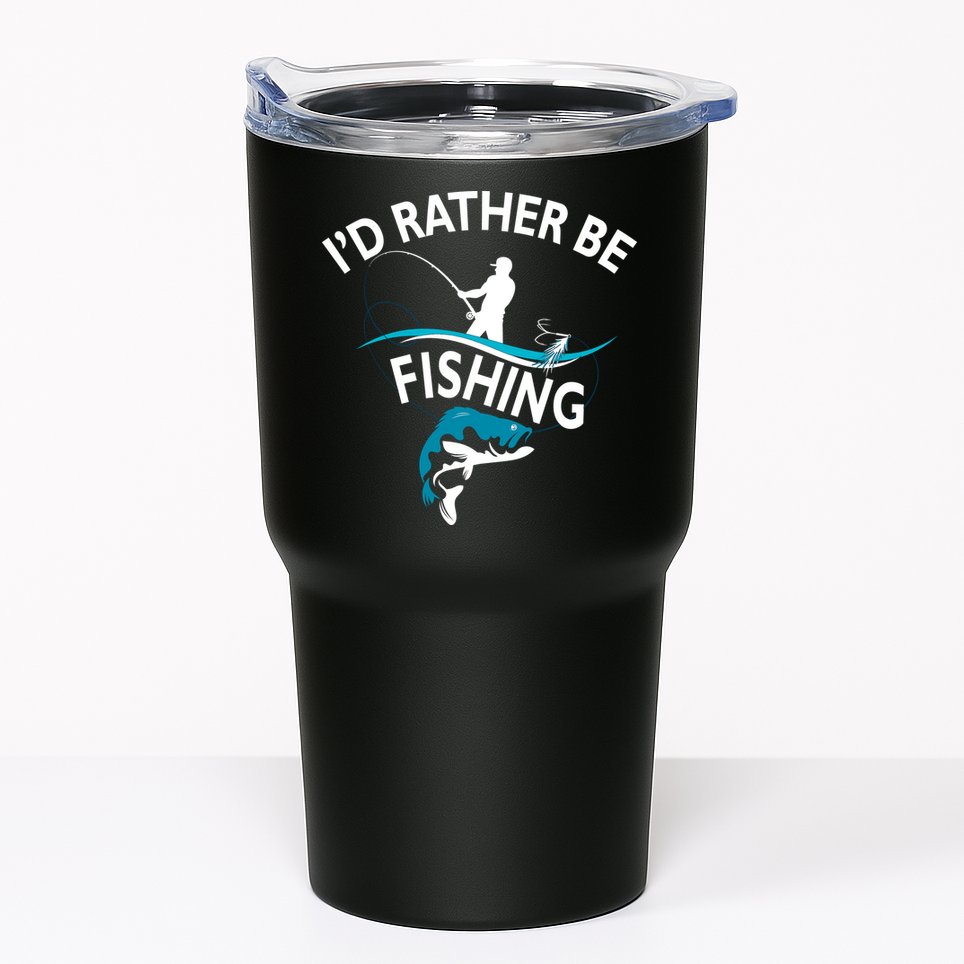 I'd Rather Be Fishing Tumbler