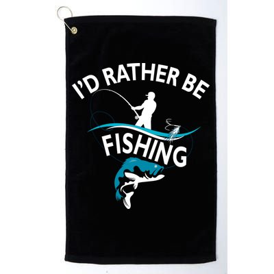 I'd Rather Be Fishing Golf Towel