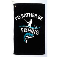 I'd Rather Be Fishing Golf Towel