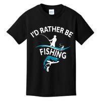 I'd Rather Be Fishing Kids T-Shirt