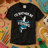 I'd Rather Be Fishing Kids T-Shirt