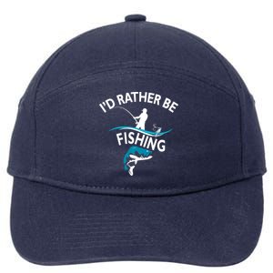 I'd Rather Be Fishing 7-Panel Snapback Hat