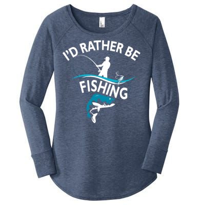 I'd Rather Be Fishing Women's Perfect Tri Tunic Long Sleeve Shirt