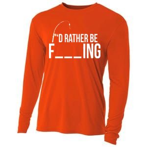 I'd Rather Be Fishing Funny Fisherman Cooling Performance Long Sleeve Crew