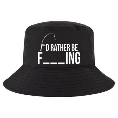 I'd Rather Be Fishing Funny Fisherman Cool Comfort Performance Bucket Hat