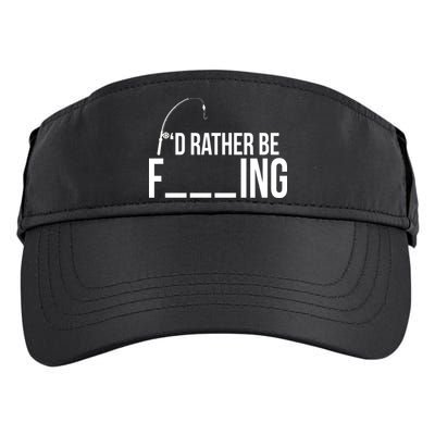 I'd Rather Be Fishing Funny Fisherman Adult Drive Performance Visor