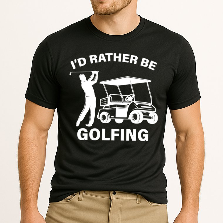 I'd Rather Be Golfing Performance Shirt