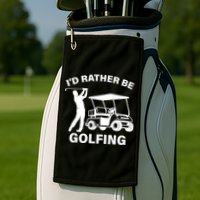 I'd Rather Be Golfing Golf Towel
