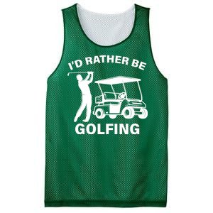 I'd Rather Be Golfing Mesh Reversible Basketball Jersey Tank