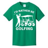 I'd Rather Be Golfing Kids T-Shirt