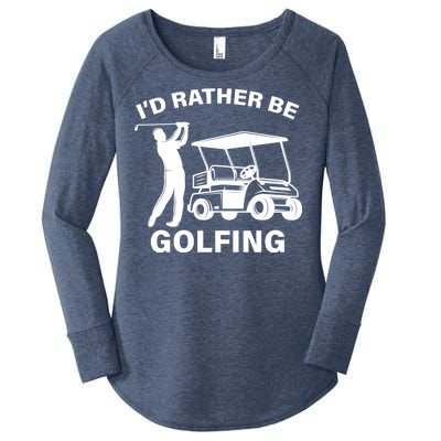 I'd Rather Be Golfing Women's Perfect Tri Tunic Long Sleeve Shirt