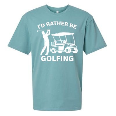 I'd Rather Be Golfing Sueded Cloud Jersey T-Shirt