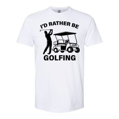 I'd Rather Be Golfing Softstyle® CVC T-Shirt